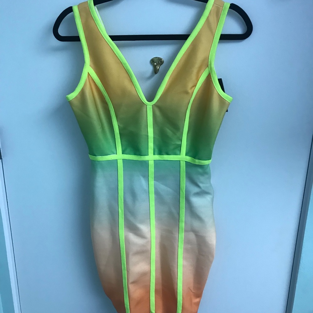 Hot Miami Styles Neon Dress